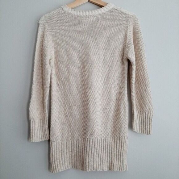 TRUE RELIGION Sweater Crewneck Cable Linen Blend Sz XS - Picture 6 of 11